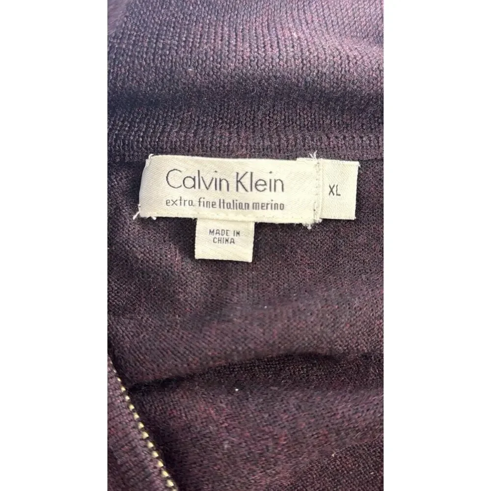 Calvin Klein zip purple